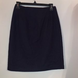 Navy pencil skirt